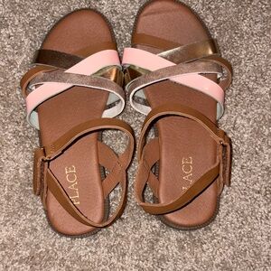 The Children's Place Multi-Color Strappy Kids Sandals Little Girls Size 1